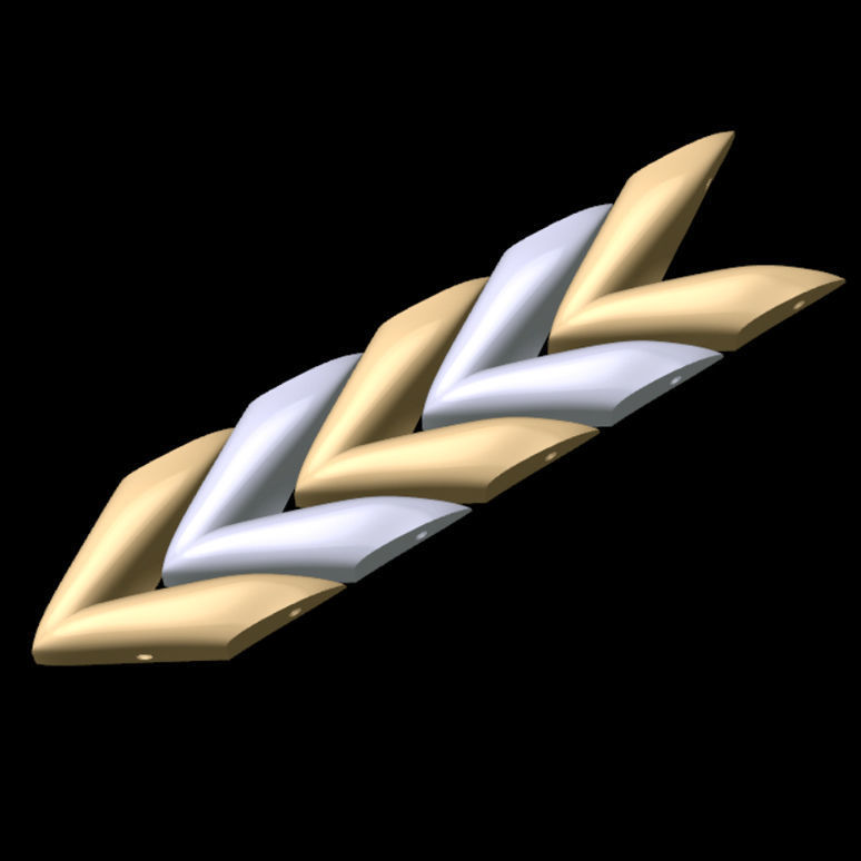 Lotus Bracelet 3D print model_5