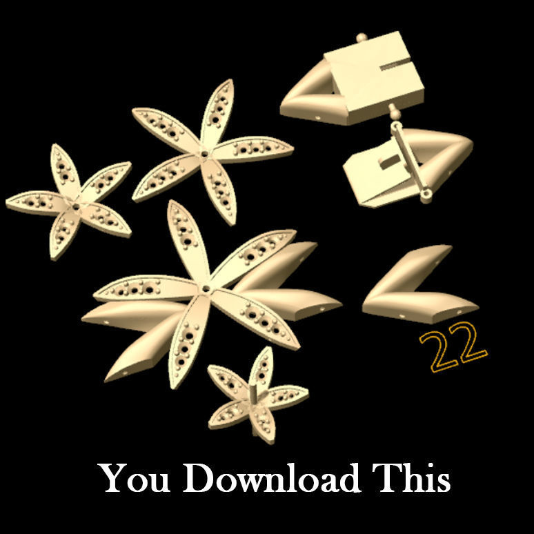 Lotus Bracelet 3D print model_6