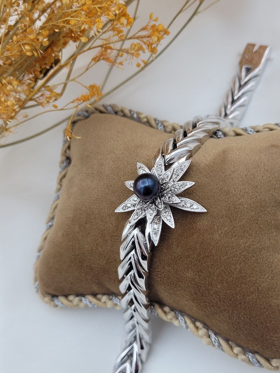 Lotus Bracelet 3D print model_3