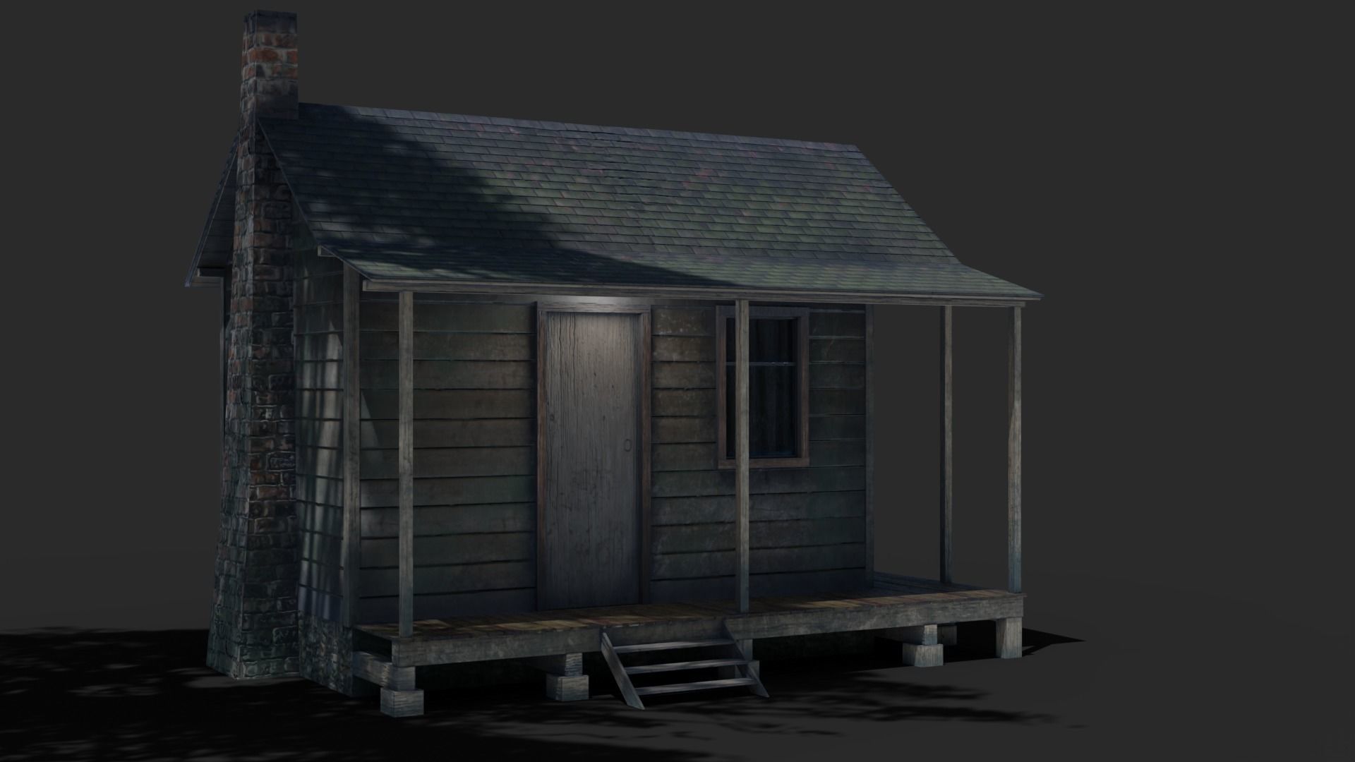 Cabin Game Asset Low-poly 3D model_2