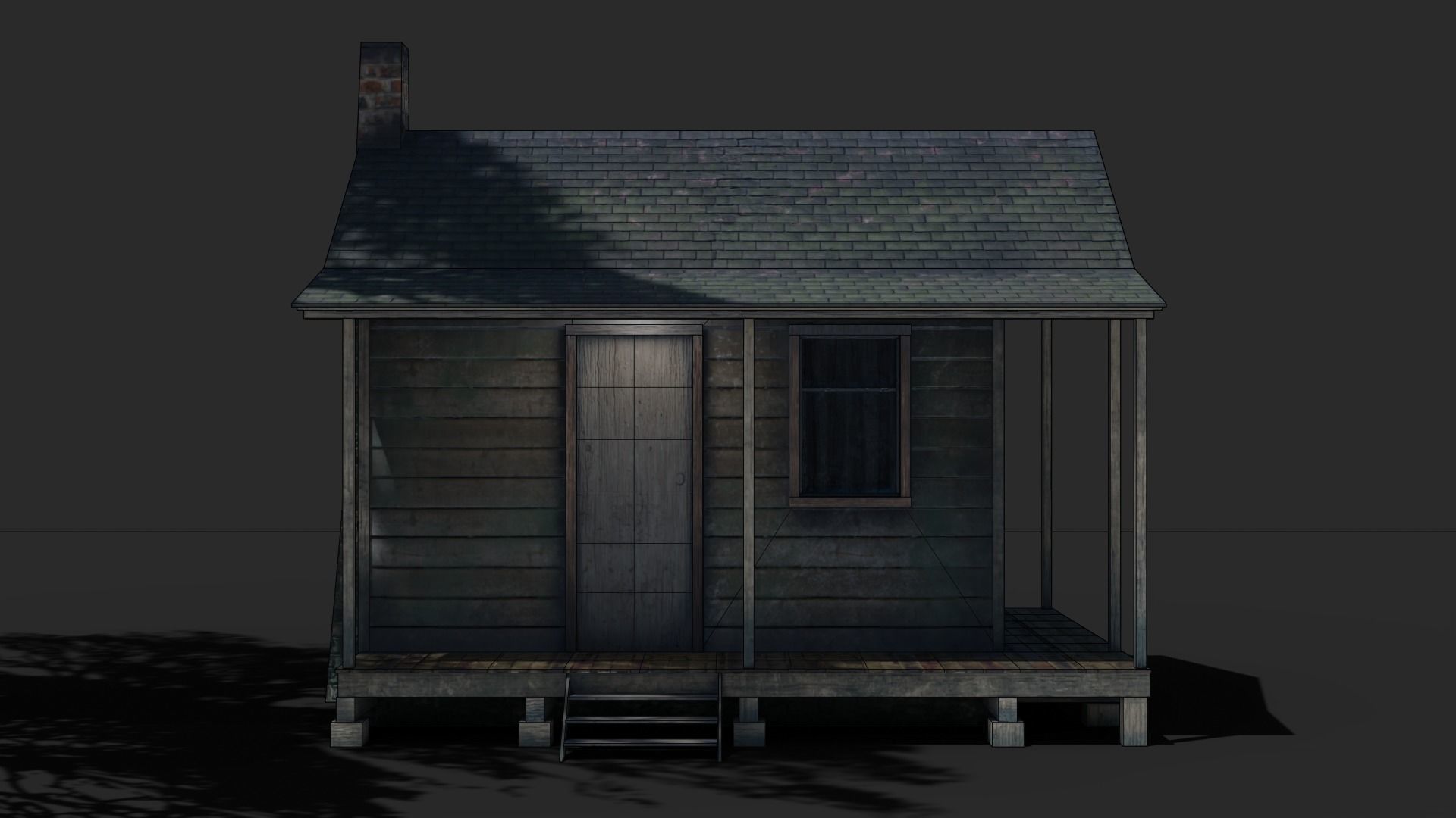 Cabin Game Asset Low-poly 3D model_3