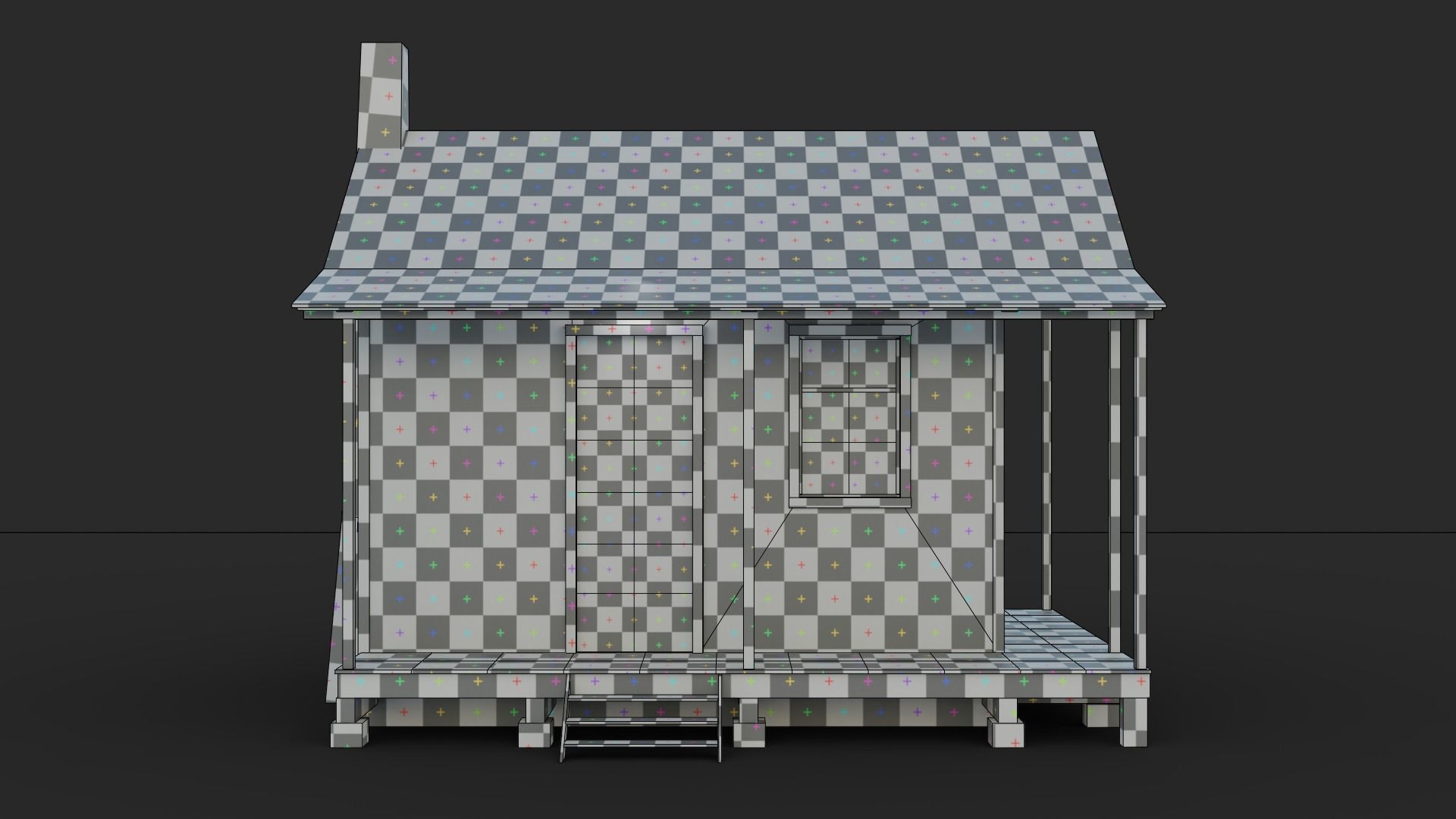 Cabin Game Asset Low-poly 3D model_9