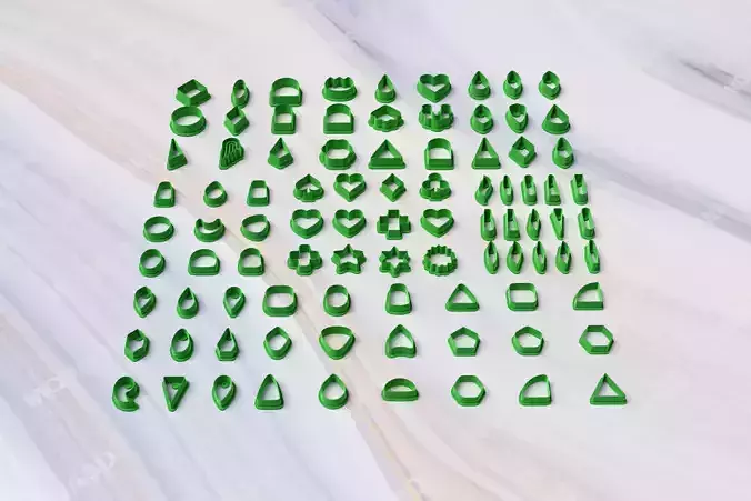90 PCS  STL file Polymer Clay Cutters Mega Bundle