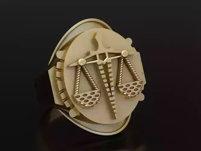 Scale Justice Ring