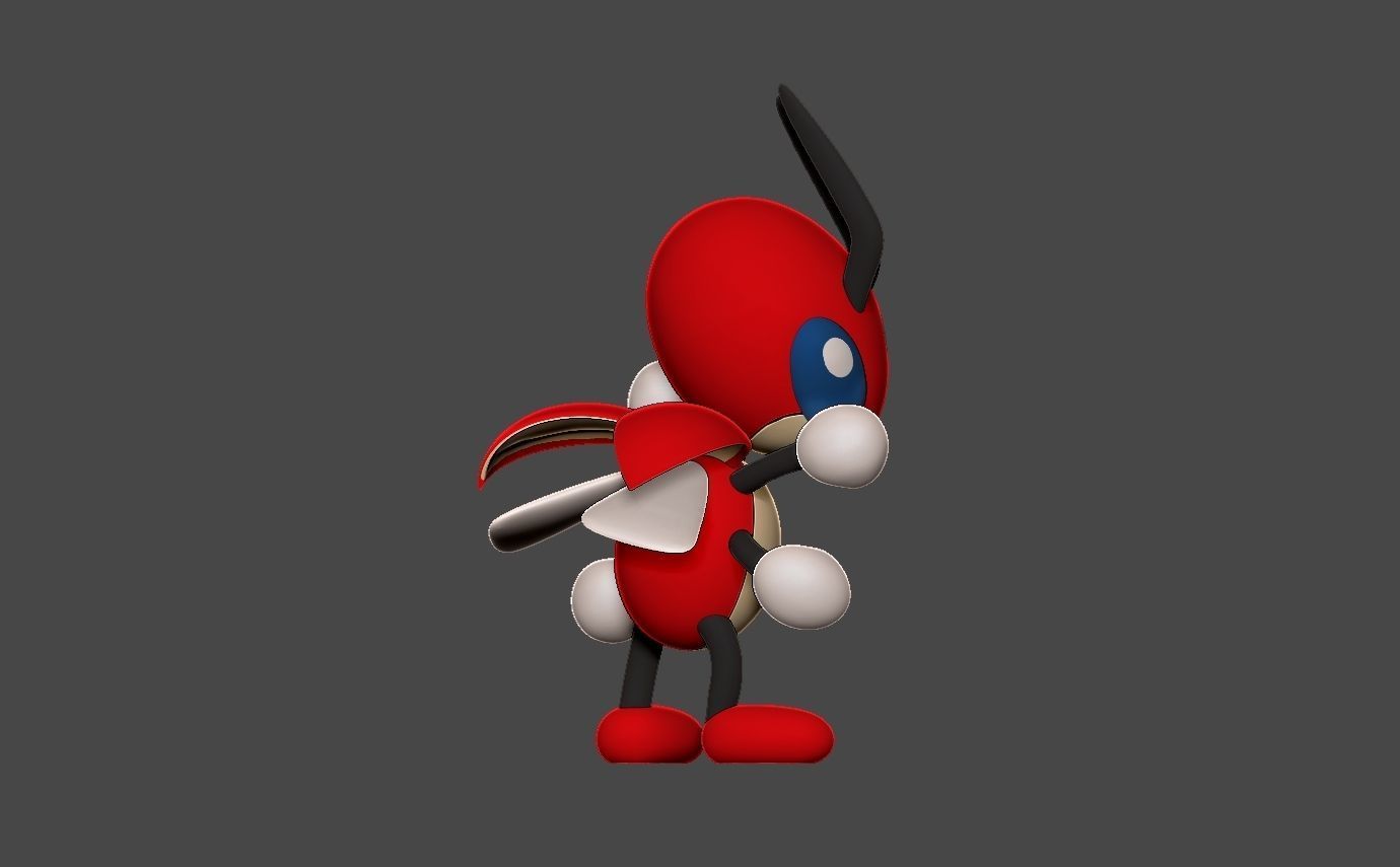 Pokemon ledian 3D print model_5