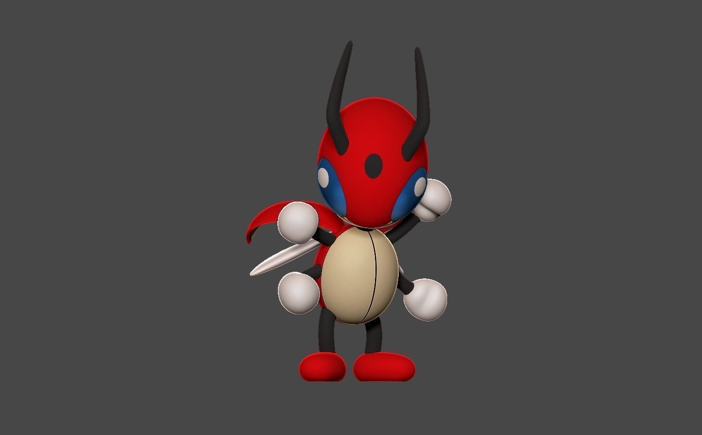 Pokemon ledian 3D print model_3