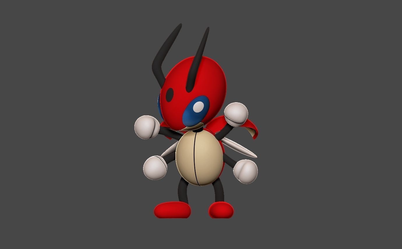 Pokemon ledian 3D print model_1