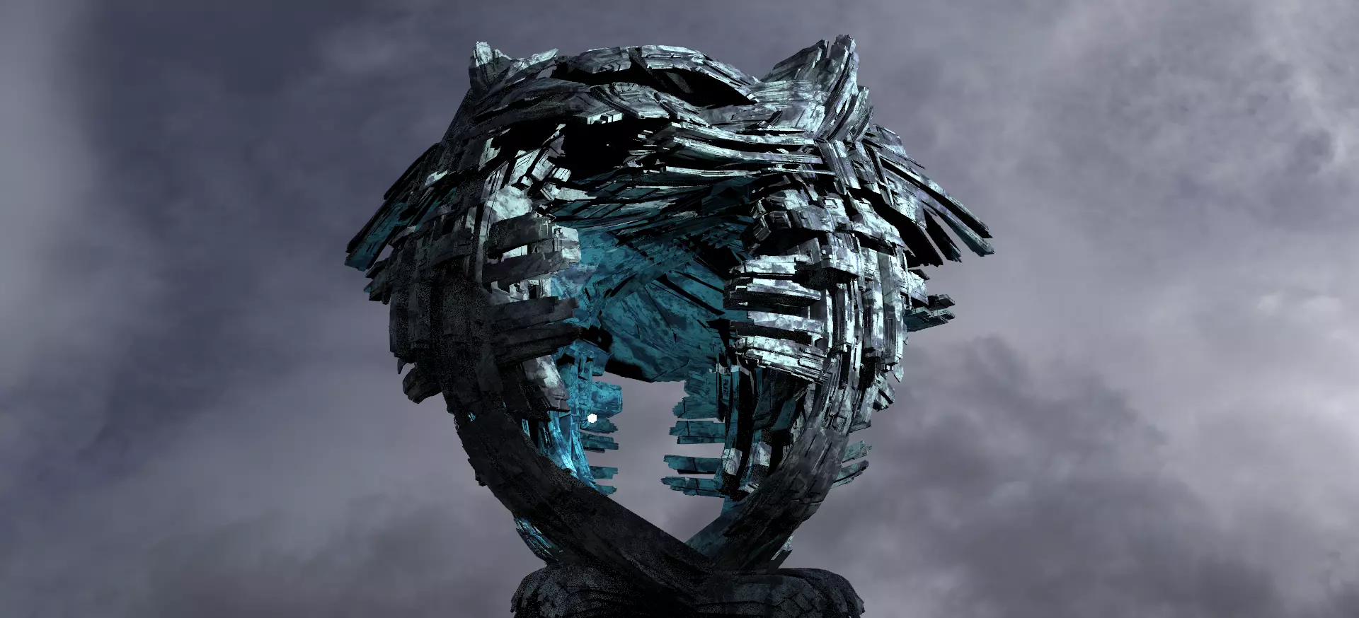 Ice Storm Planet Towers 2 3D model