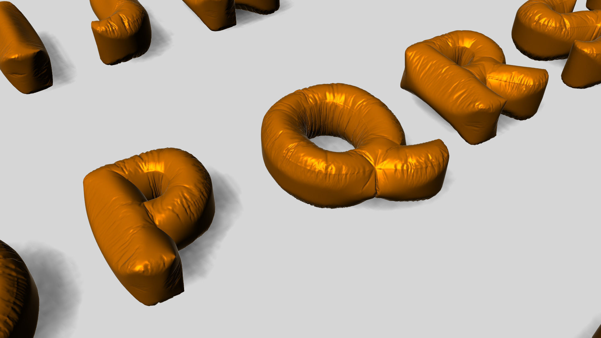 Chubby Balloon Alphabets 3D model_38