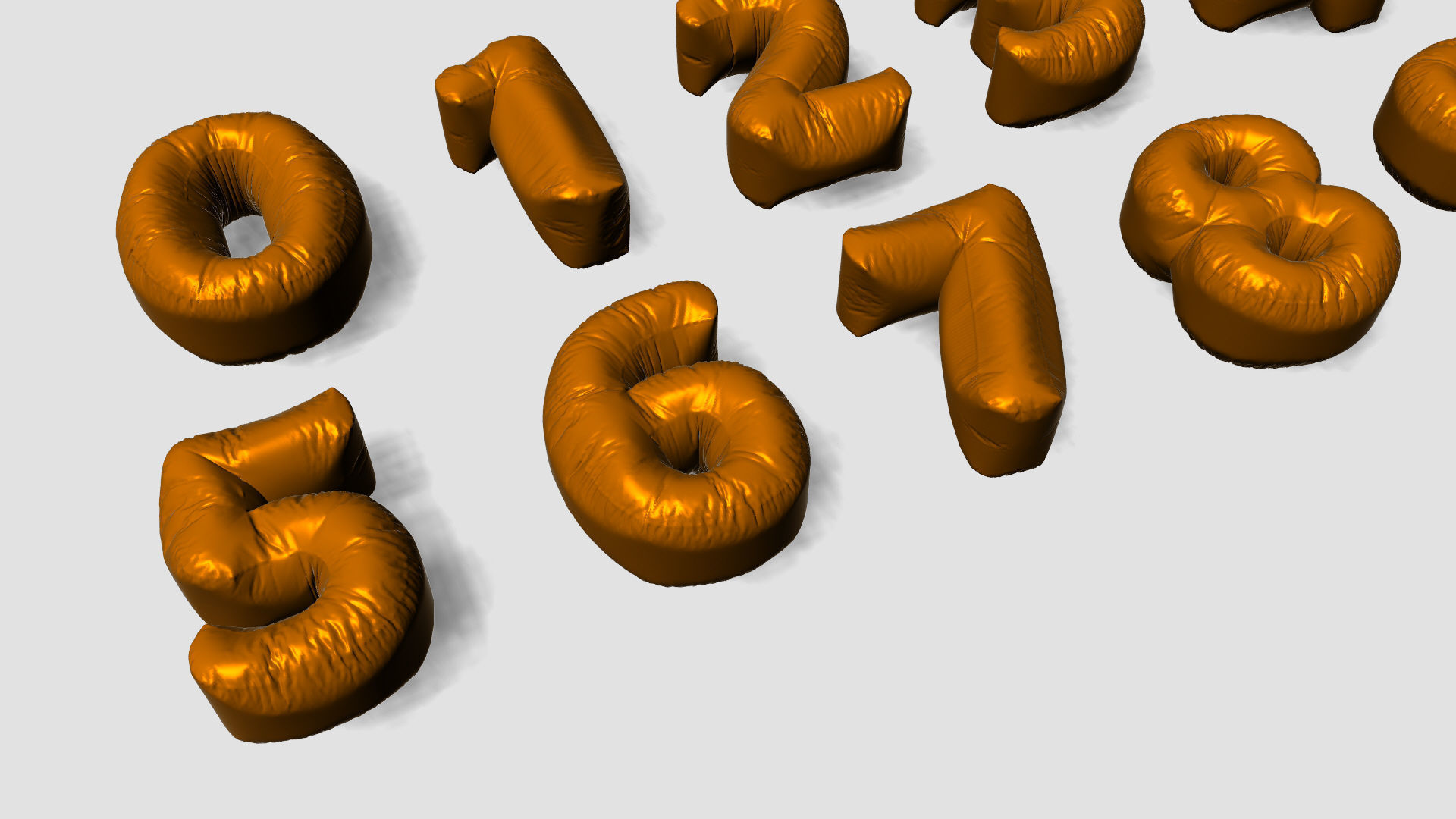 Chubby Balloon Alphabets 3D model_37