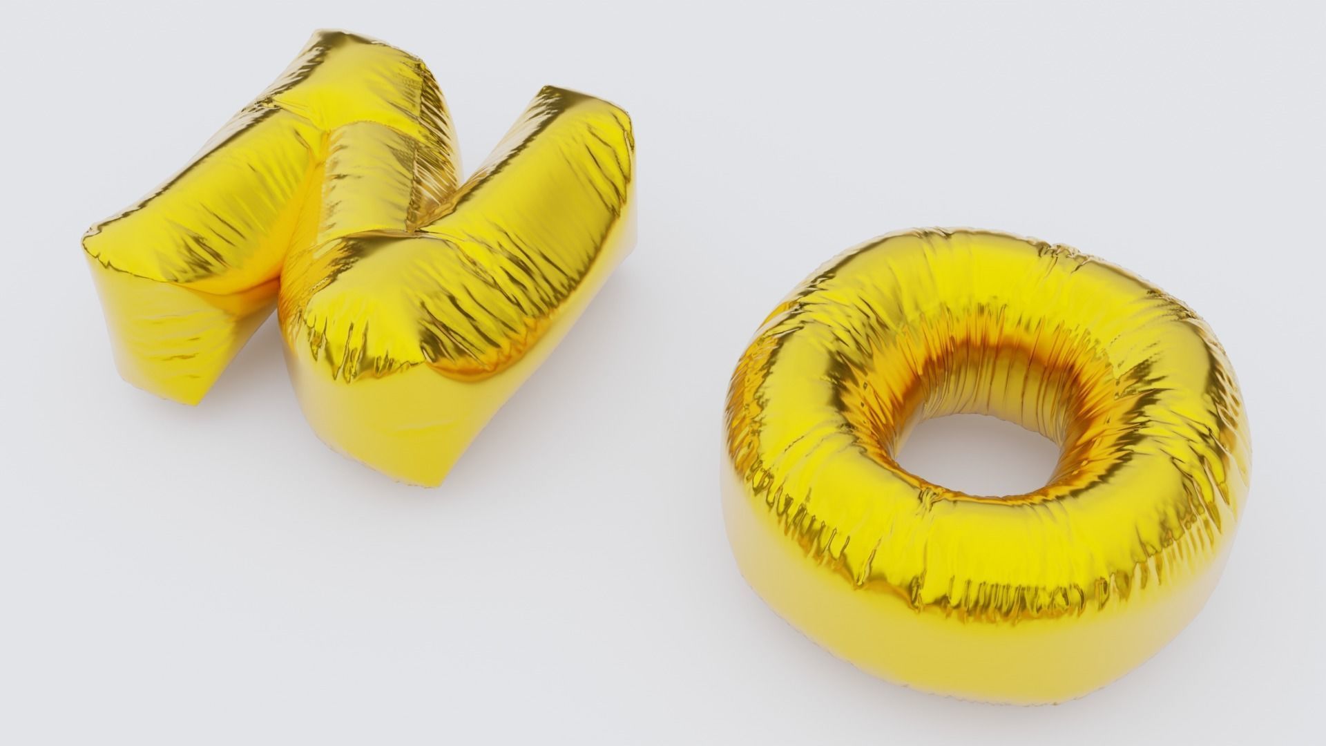 Chubby Balloon Alphabets 3D model_23