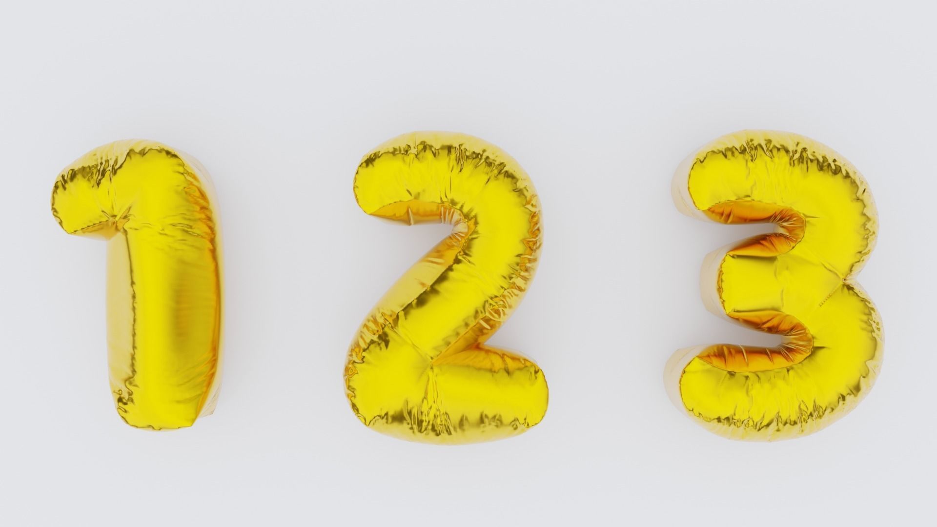 Chubby Balloon Alphabets 3D model_16