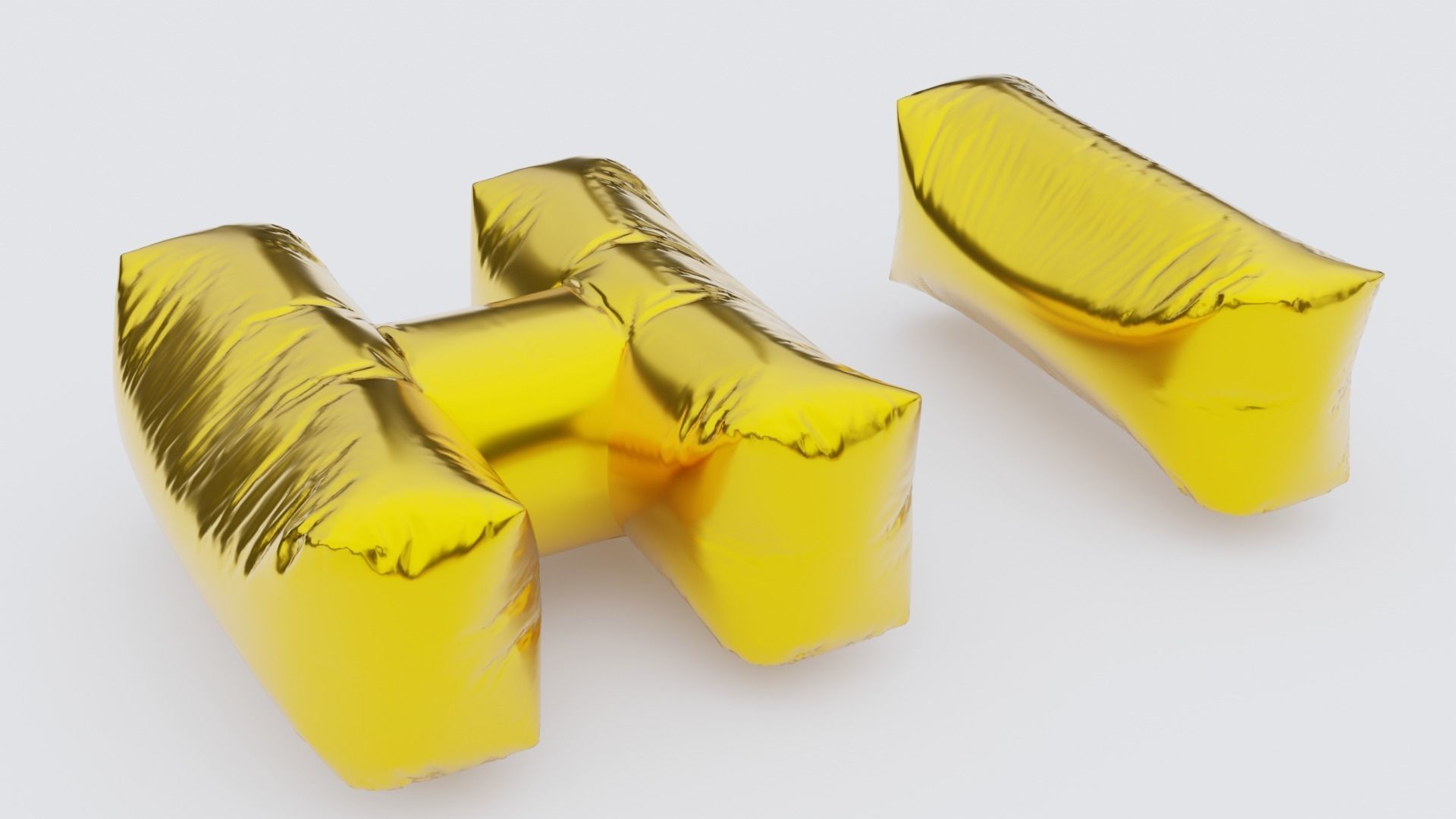 Chubby Balloon Alphabets 3D model_19