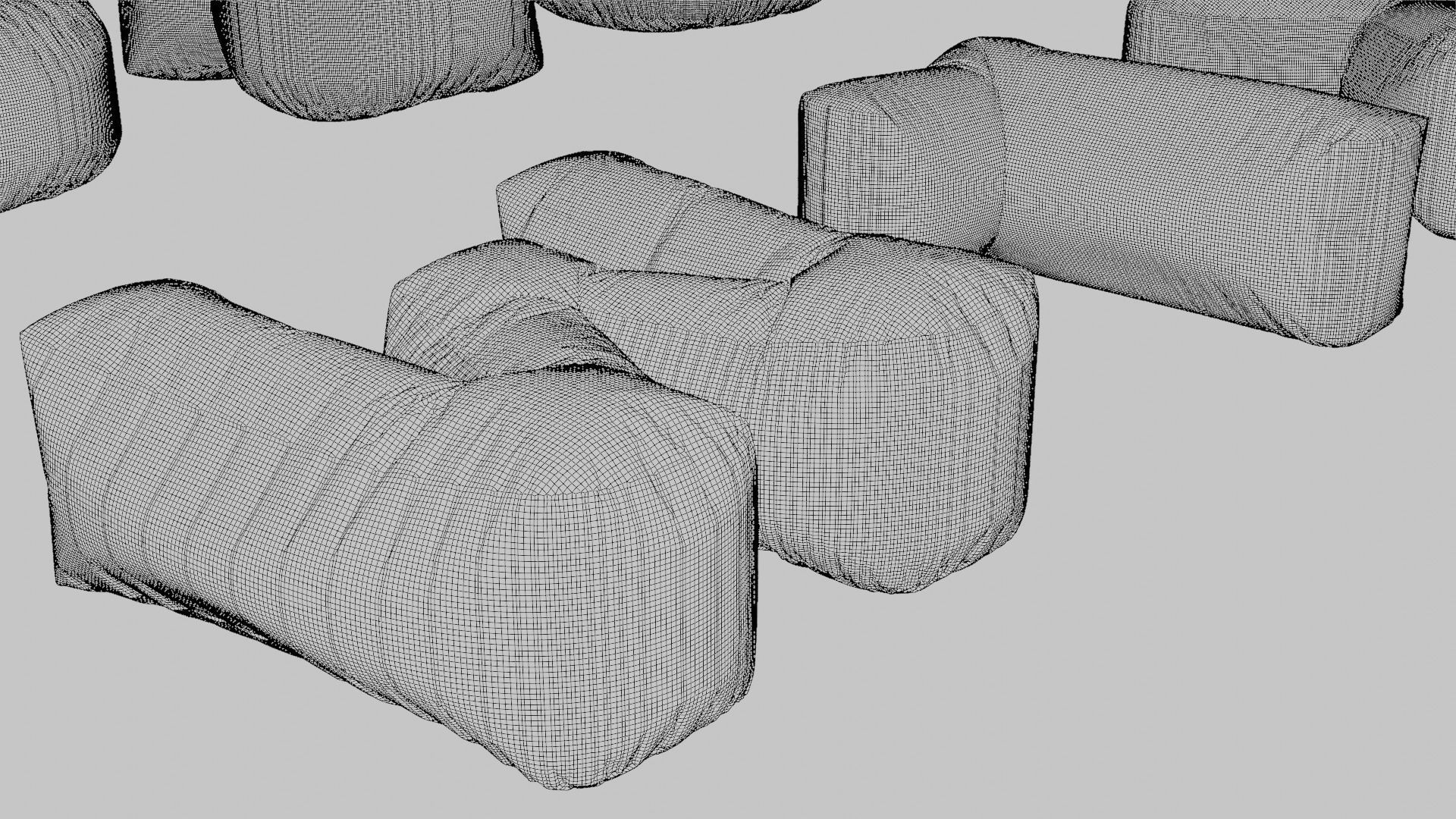 Chubby Balloon Alphabets 3D model_30