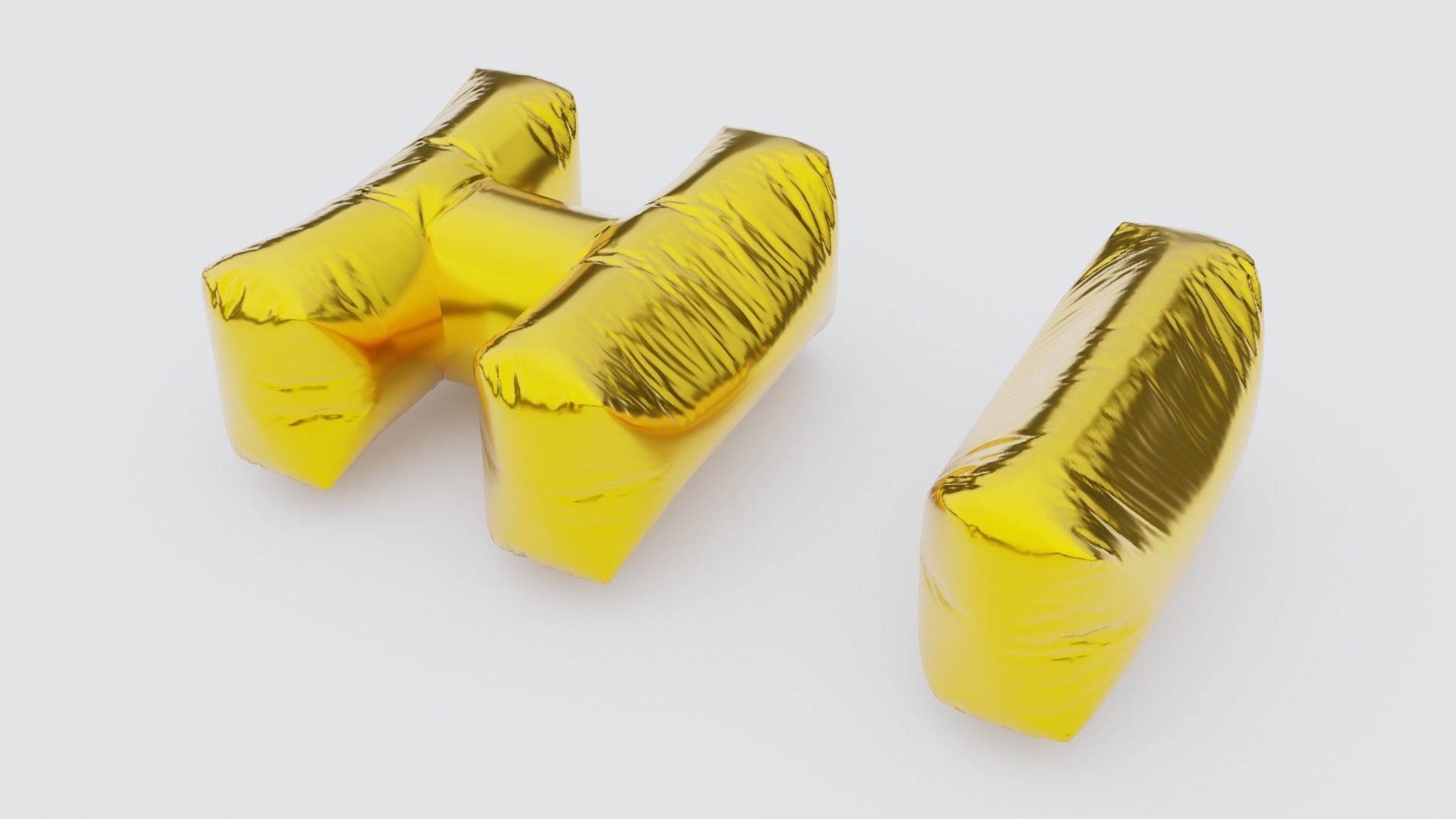 Chubby Balloon Alphabets 3D model_17