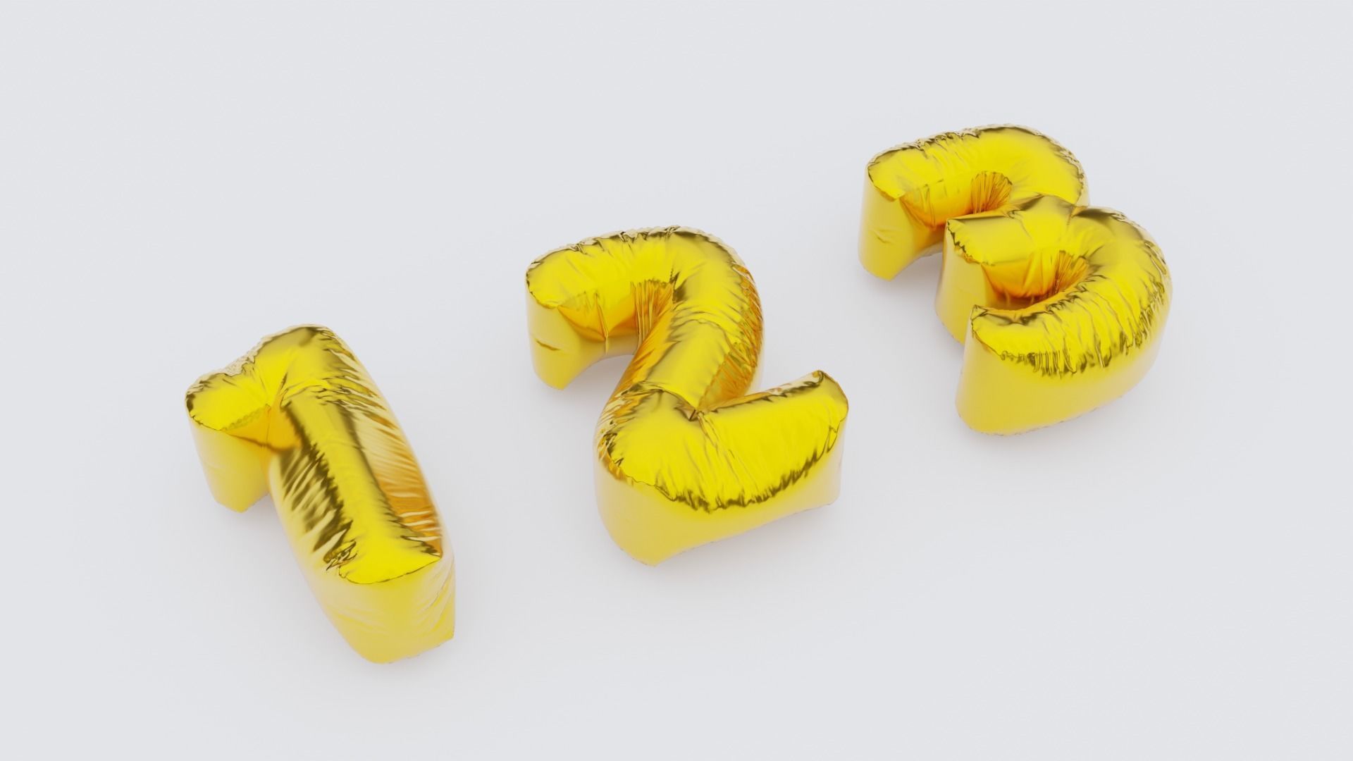 Chubby Balloon Alphabets 3D model_15