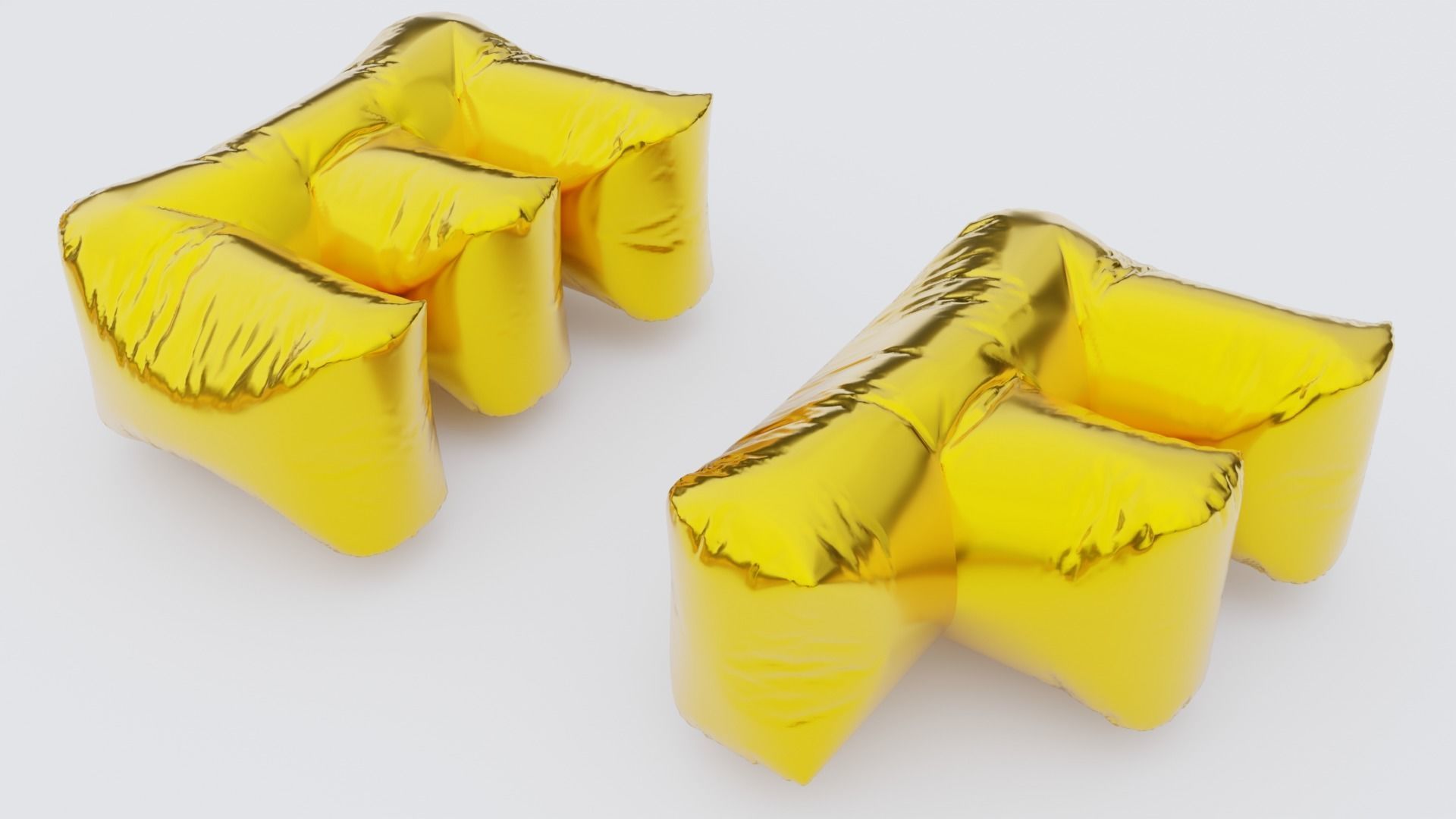 Chubby Balloon Alphabets 3D model_25