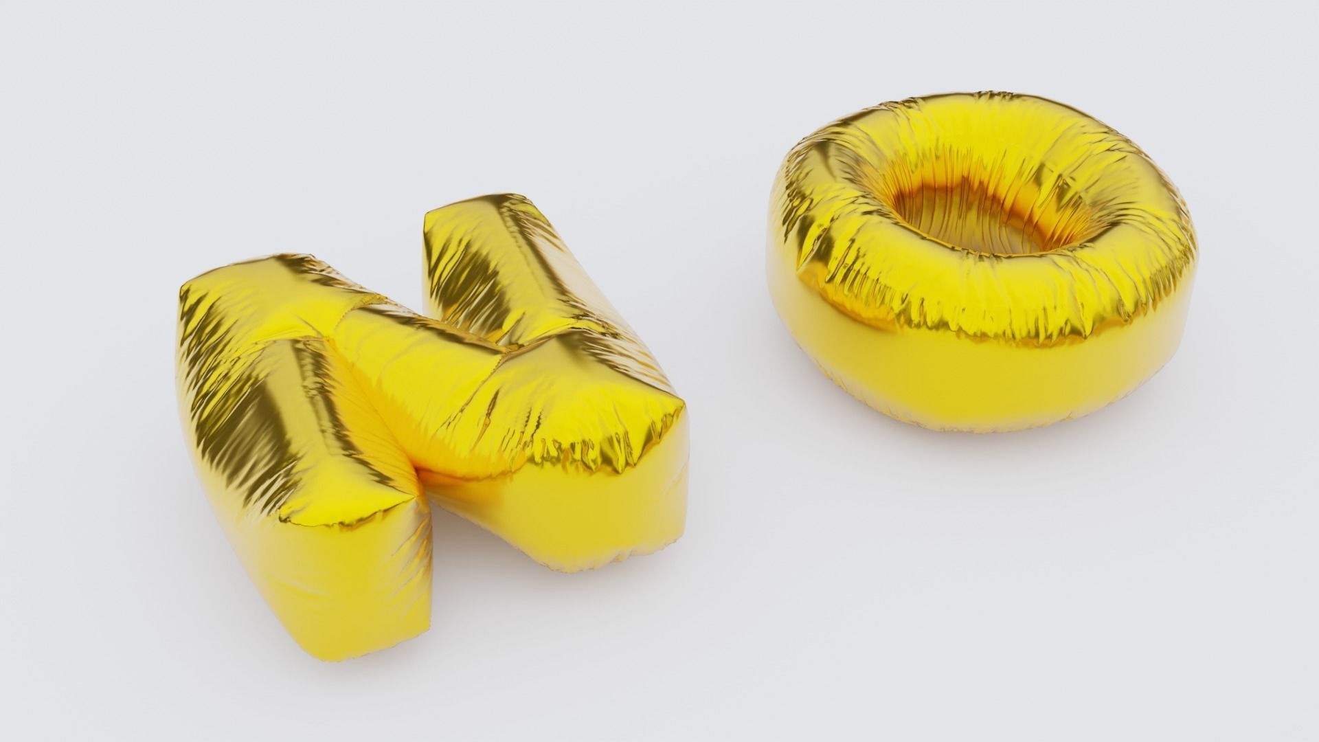 Chubby Balloon Alphabets 3D model_21