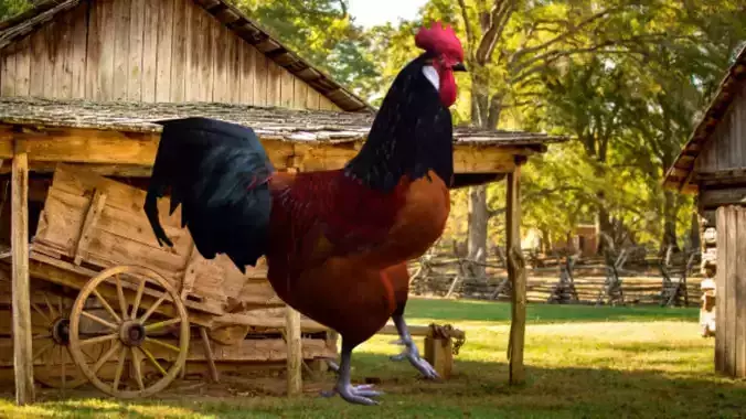 Rooster Low-poly 3D model