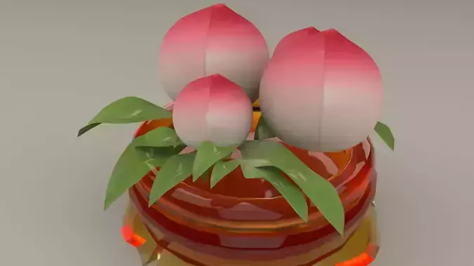 Chinese peach 3D model