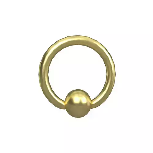 Steel Ball Closure Ring Earring v1 002