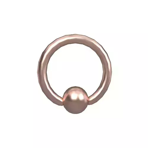 Steel Ball Closure Ring Earring v1 003