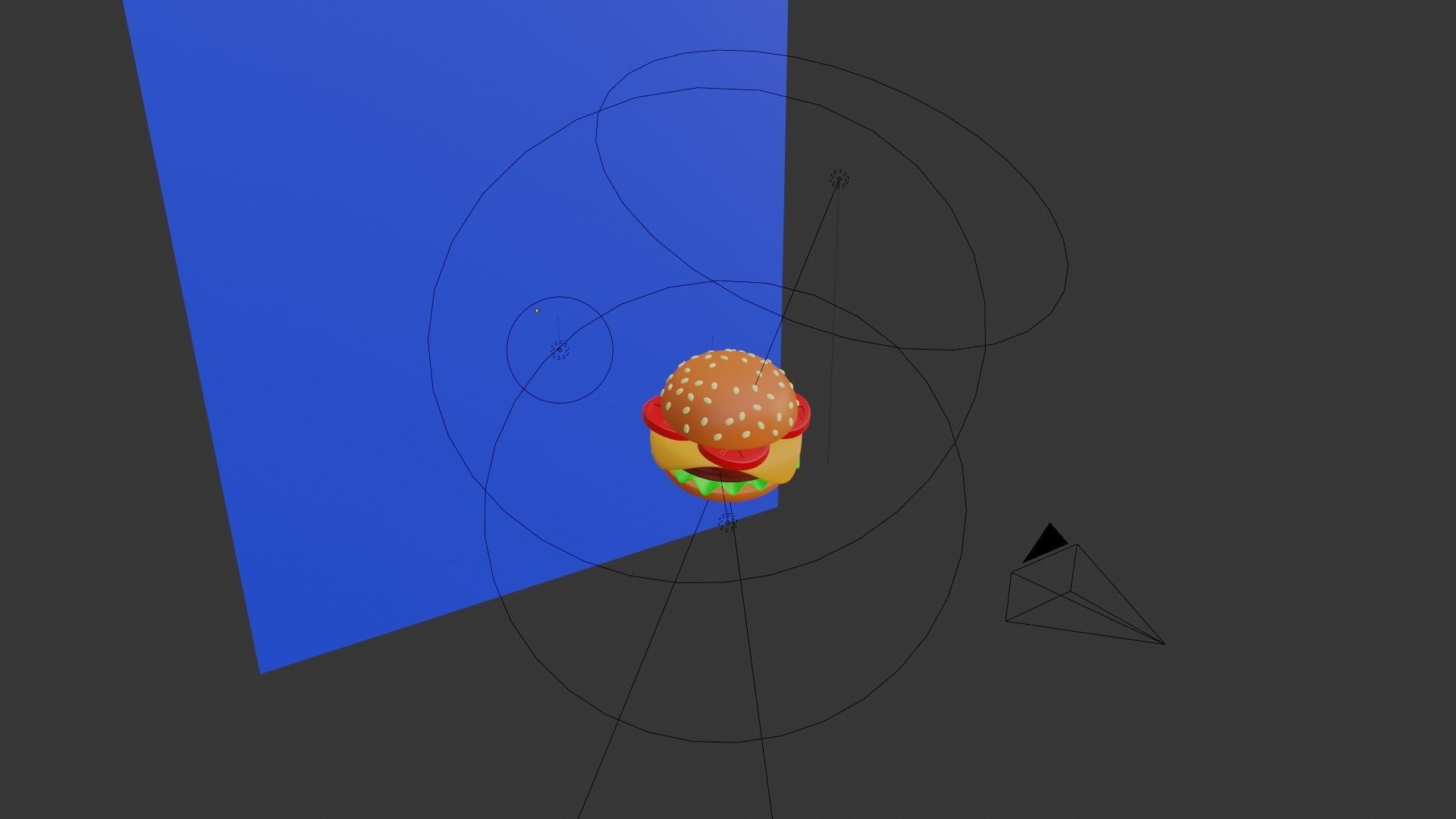 Cartoon Cheeseburger - Stylized 3D Food Model 3D model_12