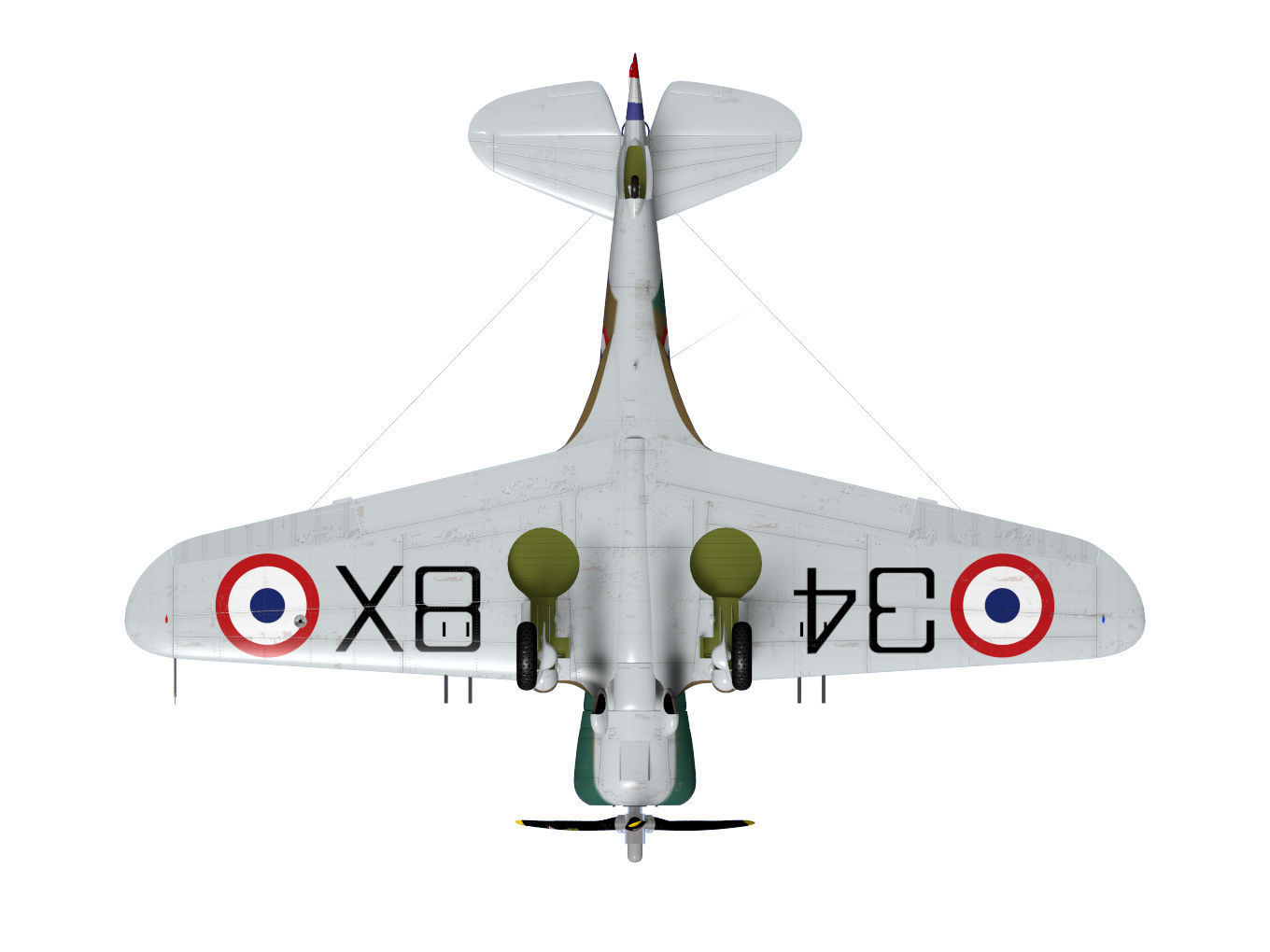 Curtiss Wright P36 Hawk75 A4 3D model_15