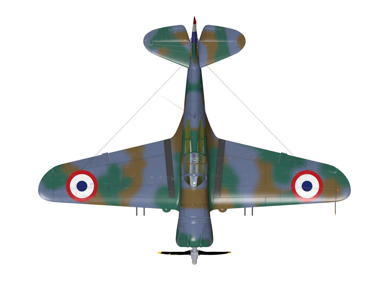 Curtiss Wright P36 Hawk75 A4 3D model_13