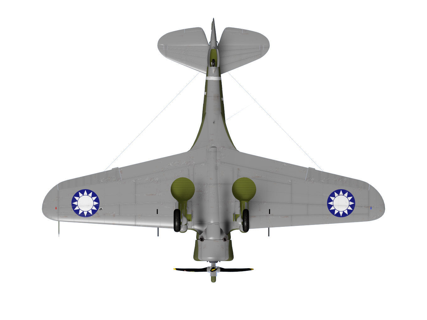 Curtiss Wright P36 Hawk75 A5 3D model_15