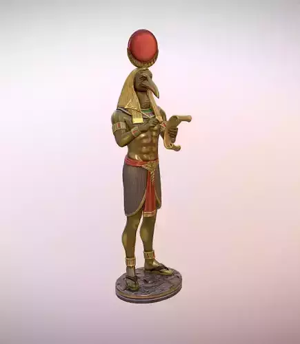 Thoth Egyptian God statue 3D print model Thoth Egyptian God statue 3D print model