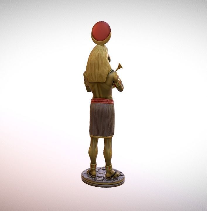 Thoth Egyptian God statue 3D print model_3