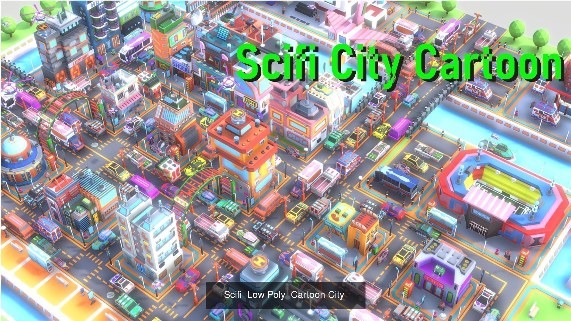 Sci-fi and Future City 3D Model Collection_5