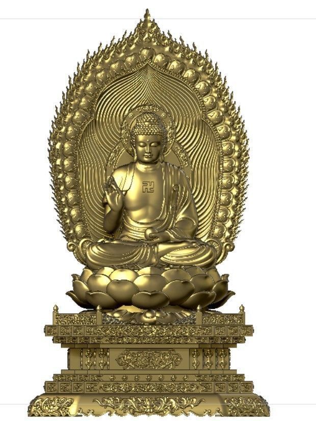 3d printed model of the Medicine Buddha 3D print model_13