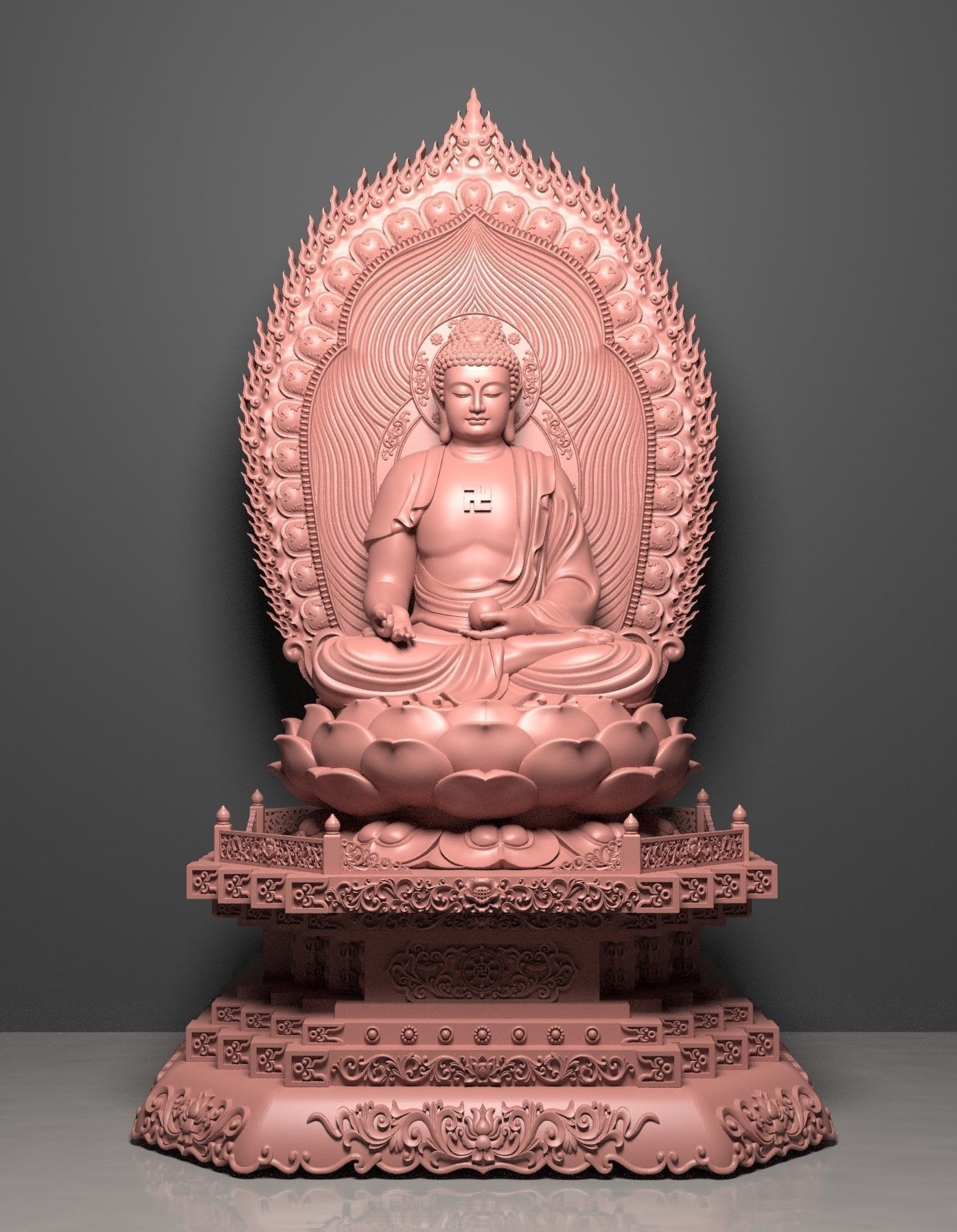 3d printed model of the Medicine Buddha 3D print model_6