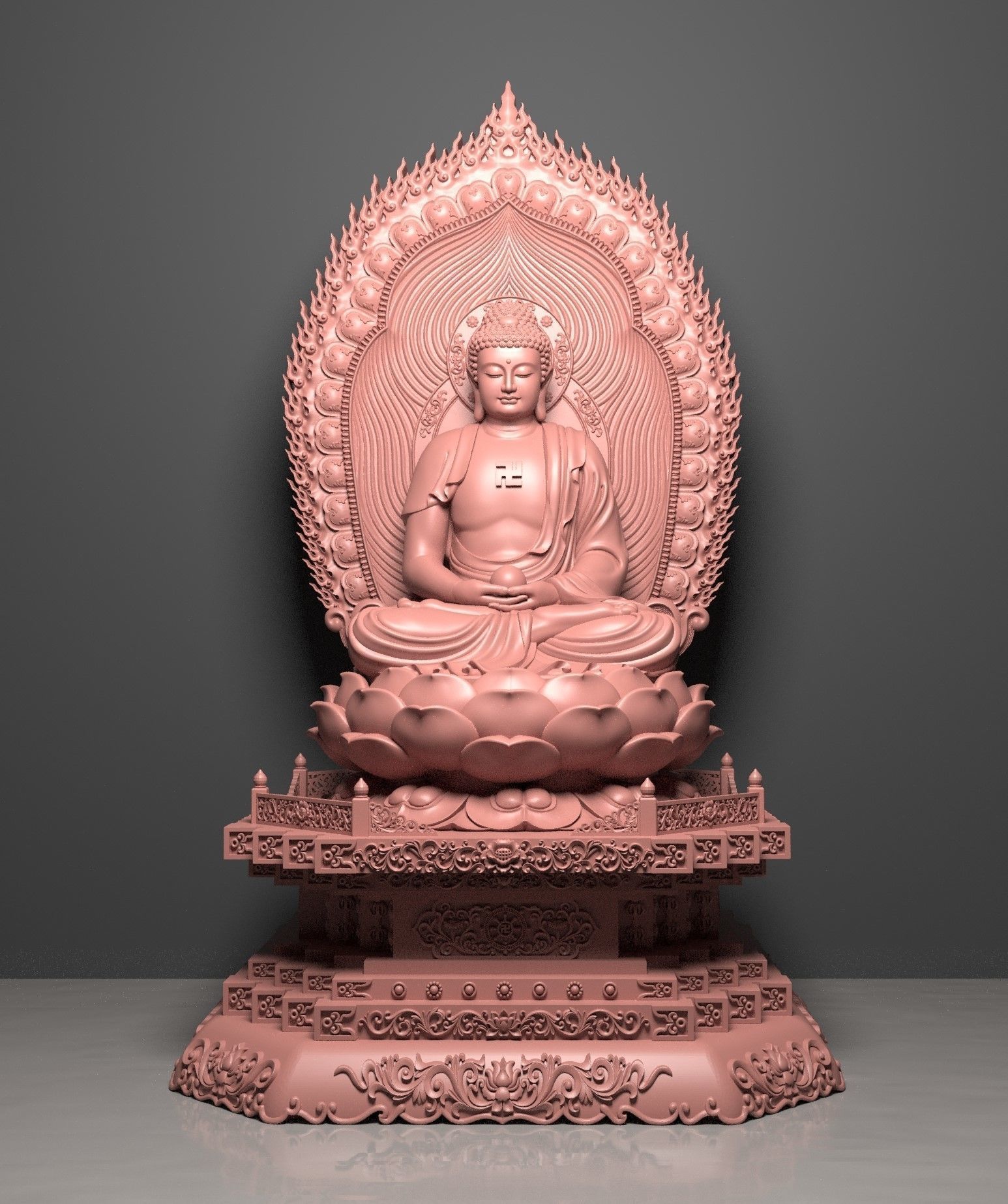 3d printed model of the Medicine Buddha 3D print model_4