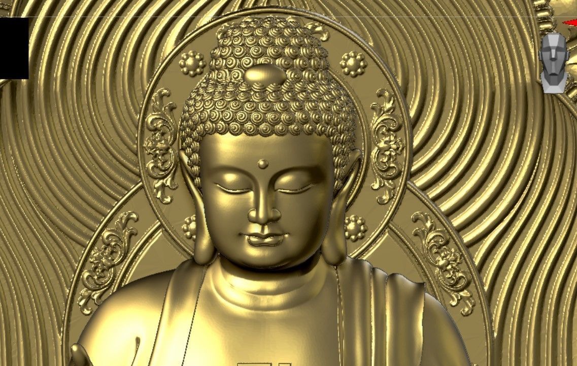 3d printed model of the Medicine Buddha 3D print model_14