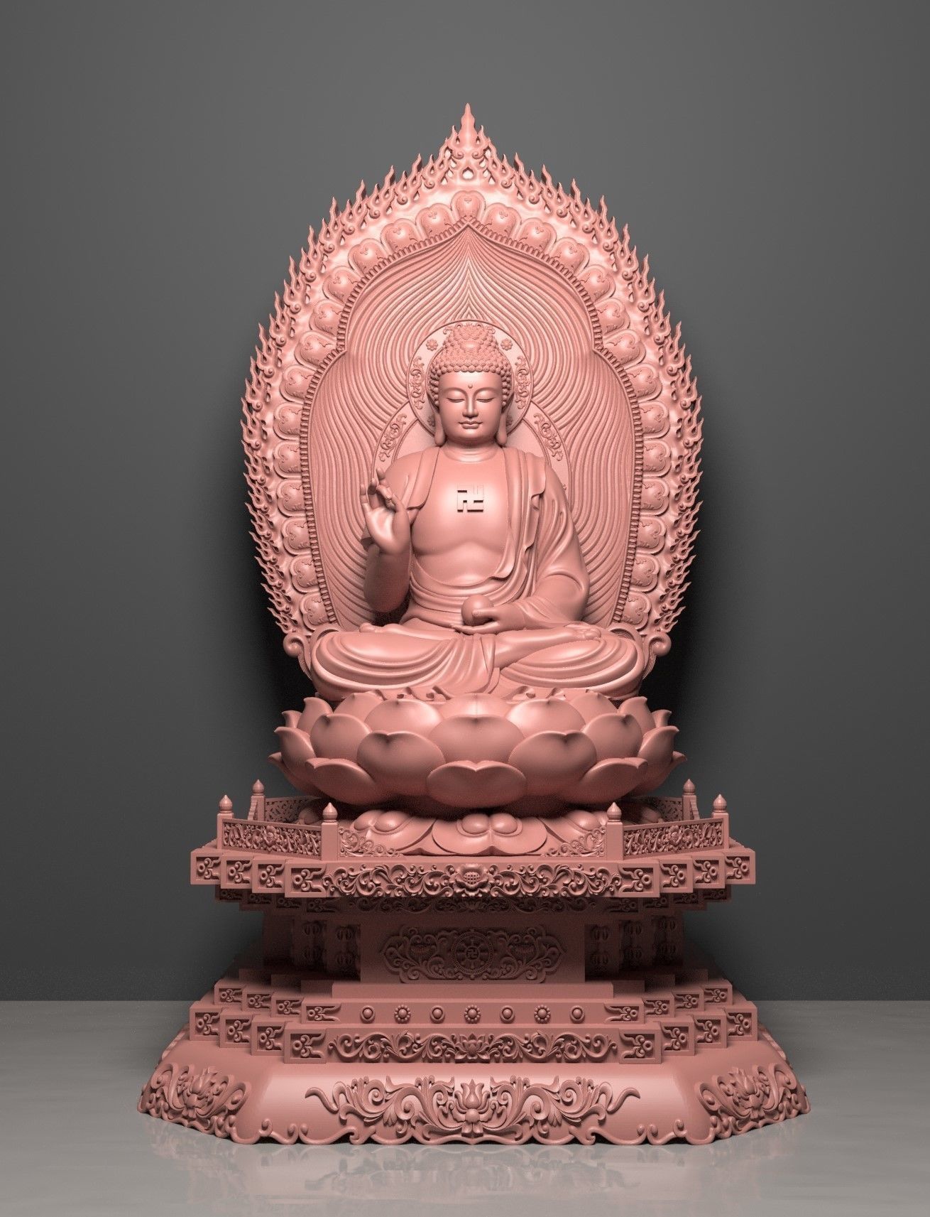 3d printed model of the Medicine Buddha 3D print model_1