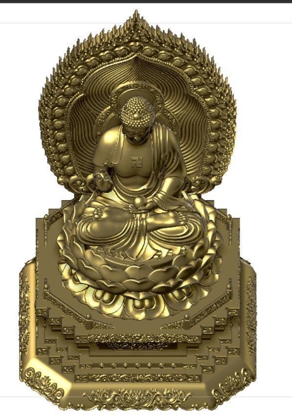 3d printed model of the Medicine Buddha 3D print model_16