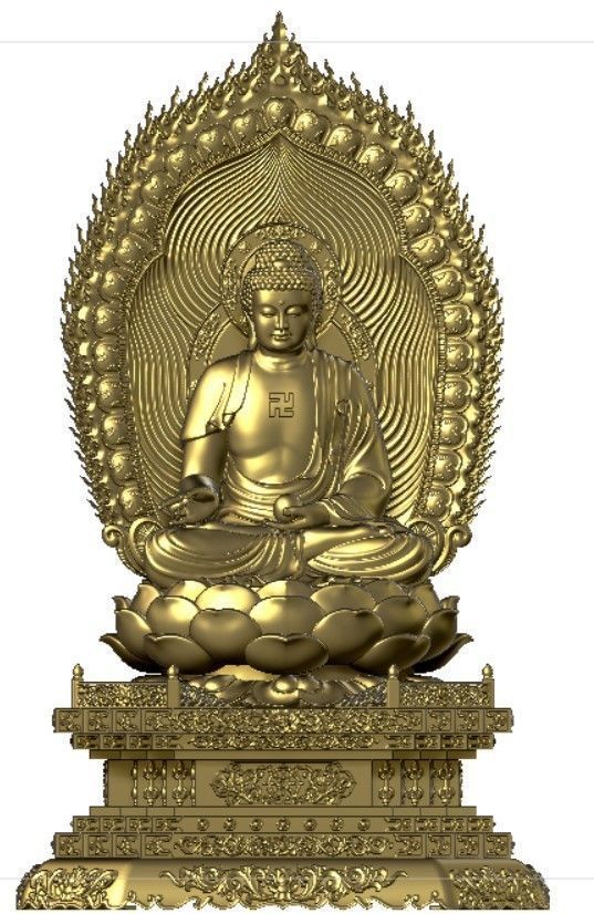 3d printed model of the Medicine Buddha 3D print model_12