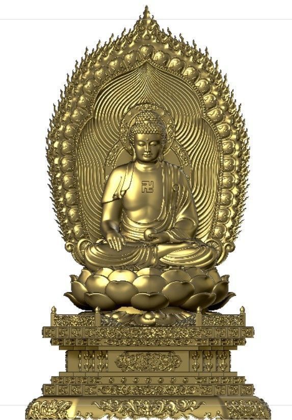 3d printed model of the Medicine Buddha 3D print model_8