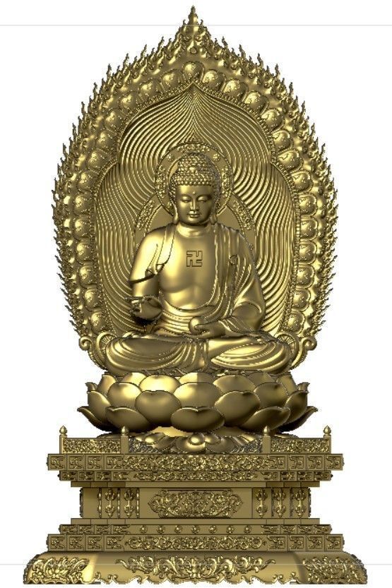 3d printed model of the Medicine Buddha 3D print model_9