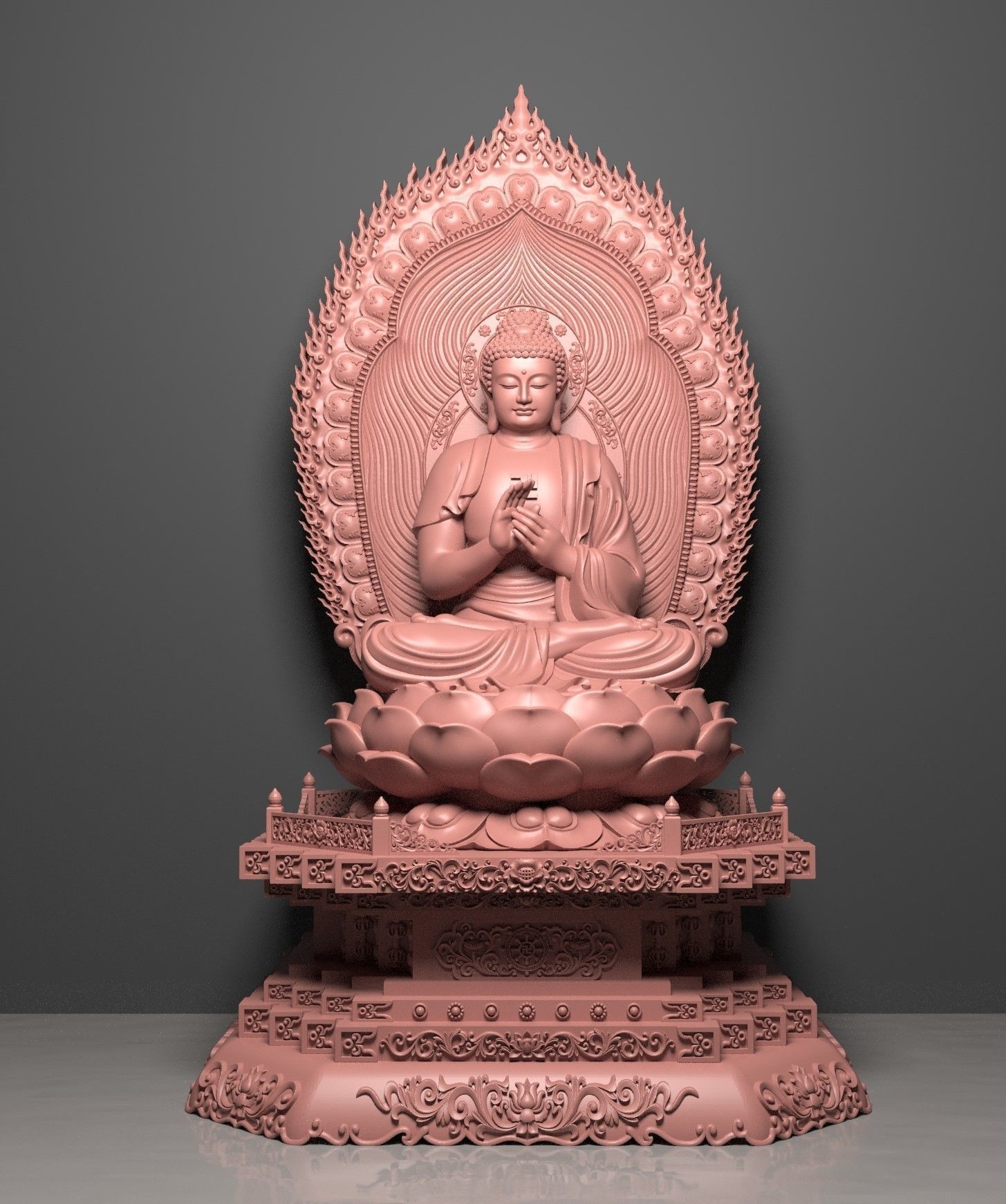 3d printed model of the Medicine Buddha 3D print model_3