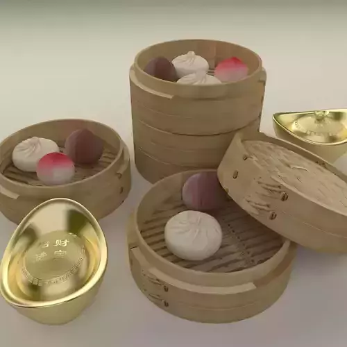 Chinese  bamboo steamer