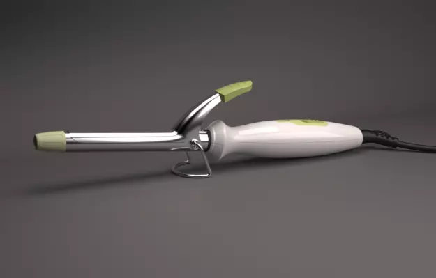 Hair Curling 3D model_0