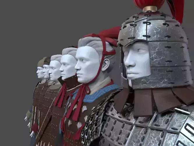 04-Ancient Chinese Armor-Qin dynasty 3D model