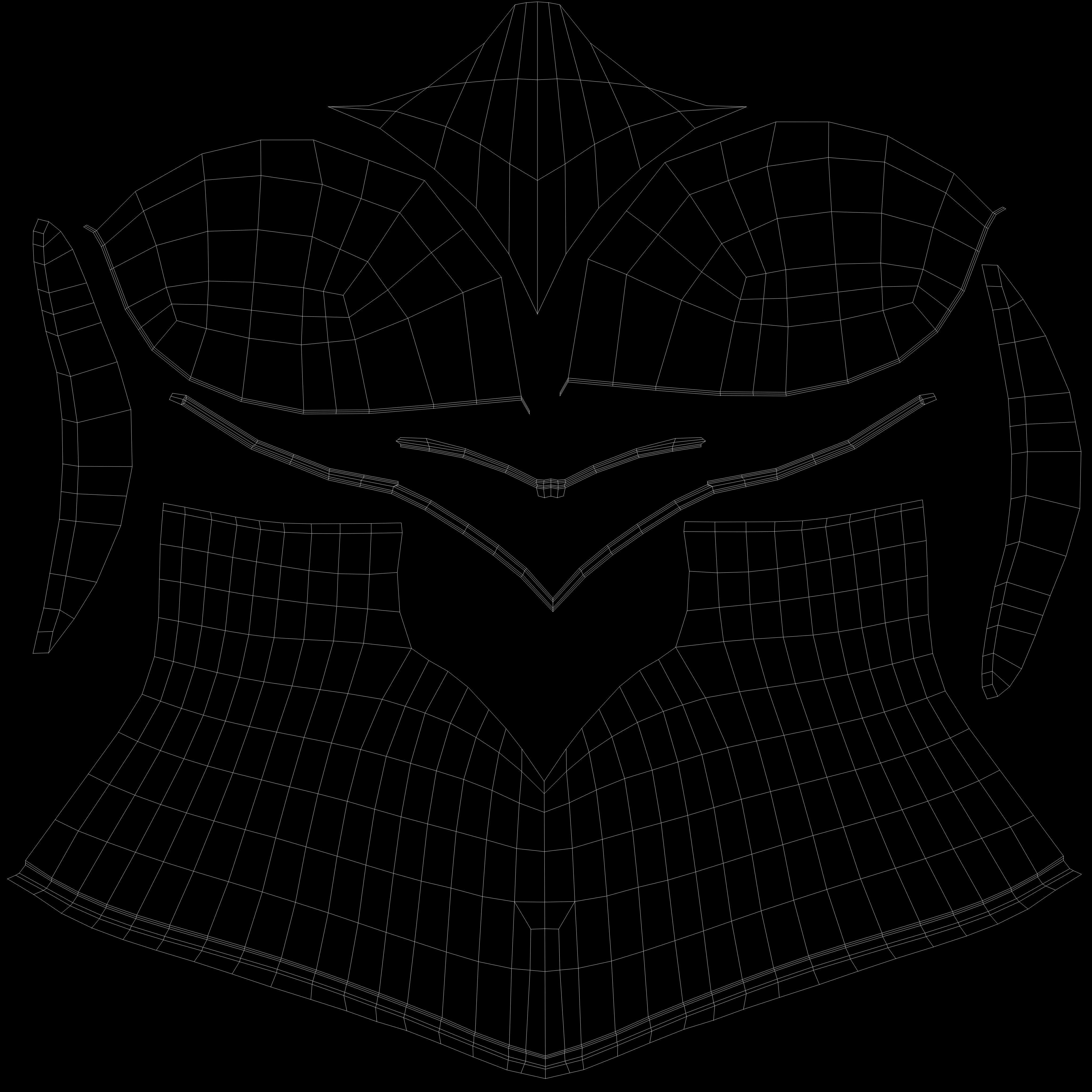 Breast Armor Dragon female lowpoly game asset Low-poly 3D model_10