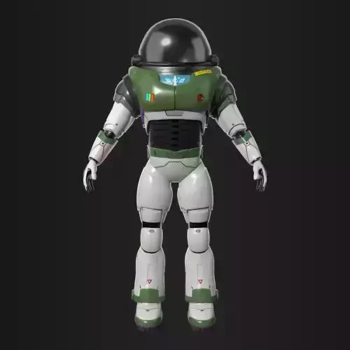 3D Model of Buzz Lightyear Textured Rigged Animated 360