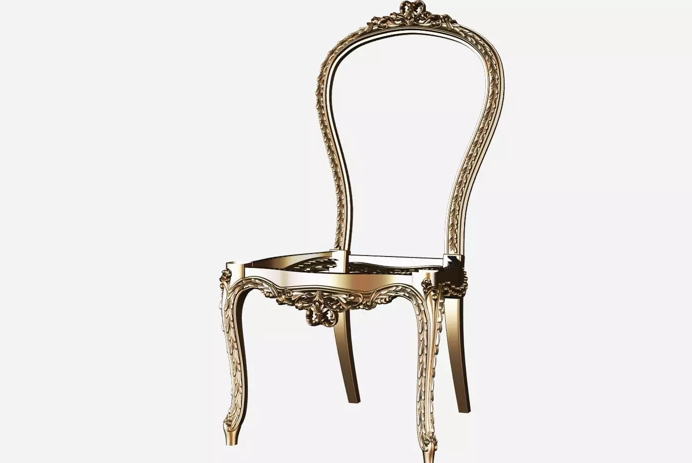 Chair 3d model for cnc 03 3D model_0