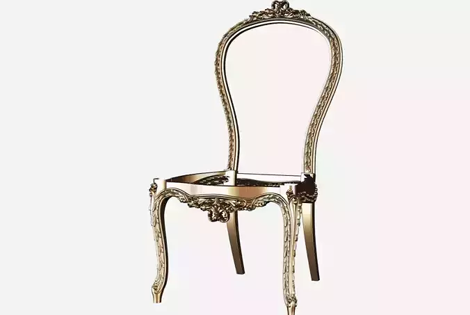 Chair 3d model for cnc 03